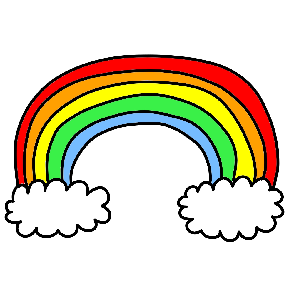 虹のイラスト