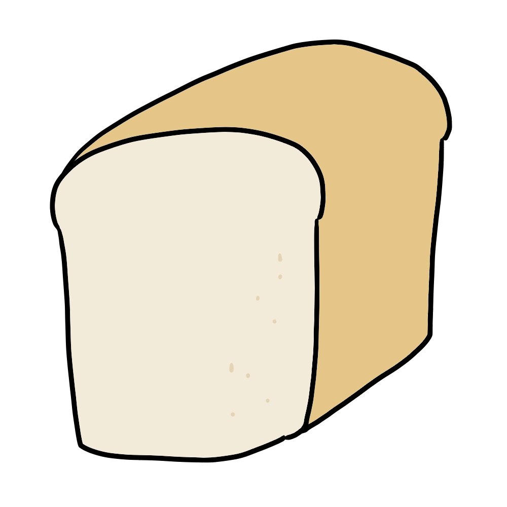 食パンのイラスト