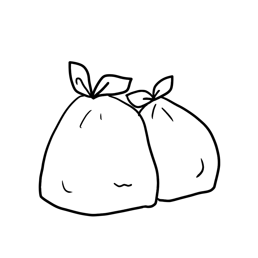 ごみ袋のイラスト