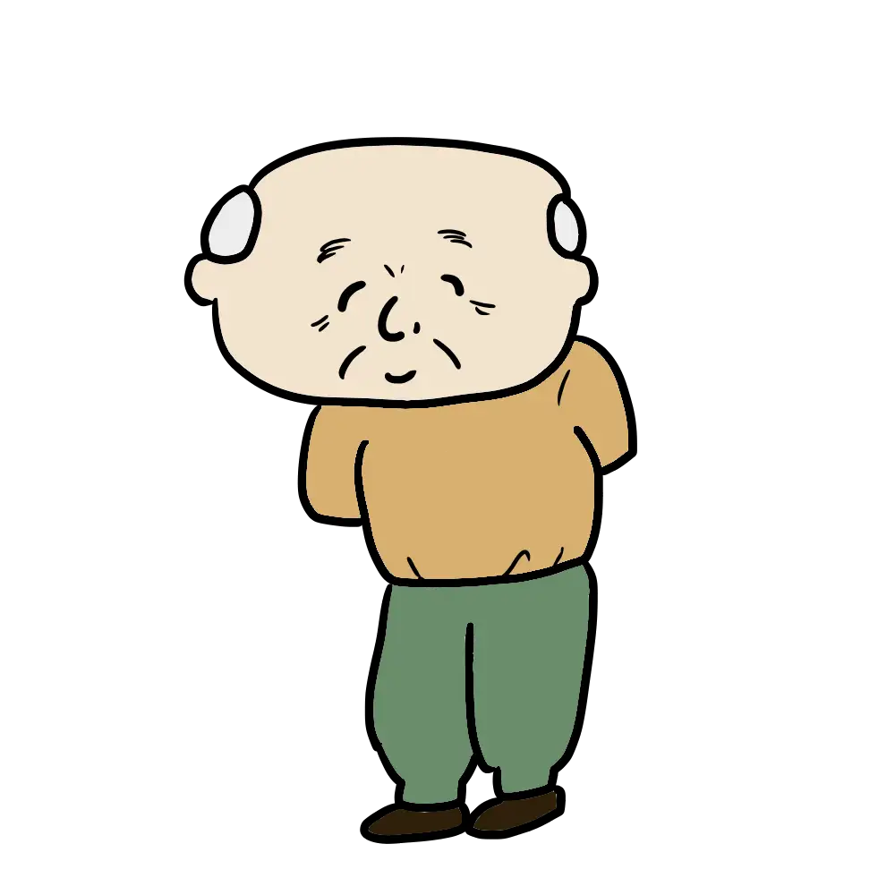 優しそうなおじいちゃんのイラスト
