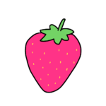 いちご（ピンク）のイラスト