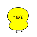 ひよこ（しくしく）のイラスト