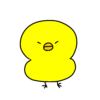ひよこ（ぷんぷん）のイラスト
