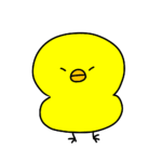 ひよこ（ぷんぷん）のイラスト