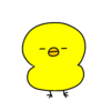 ひよこ（寝てる）のイラスト