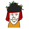 卑弥呼の簡単なイラスト（ぷんぷん）