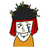 卑弥呼の簡単なイラスト（涙）